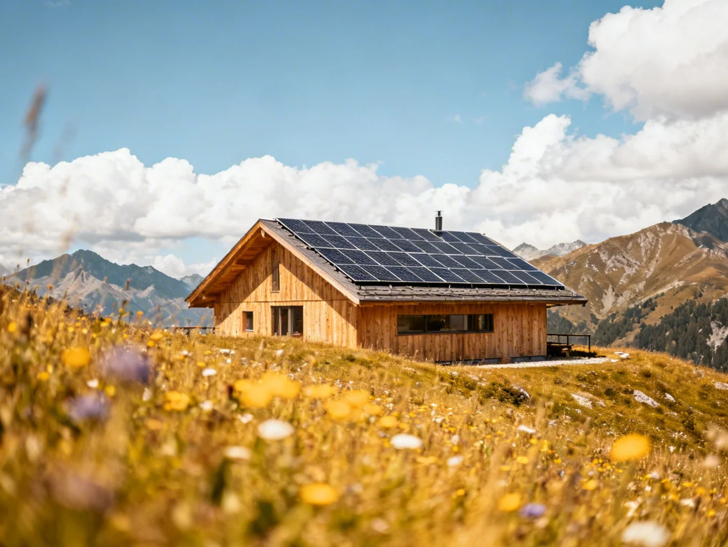 Refuge éco-responsable en montagne