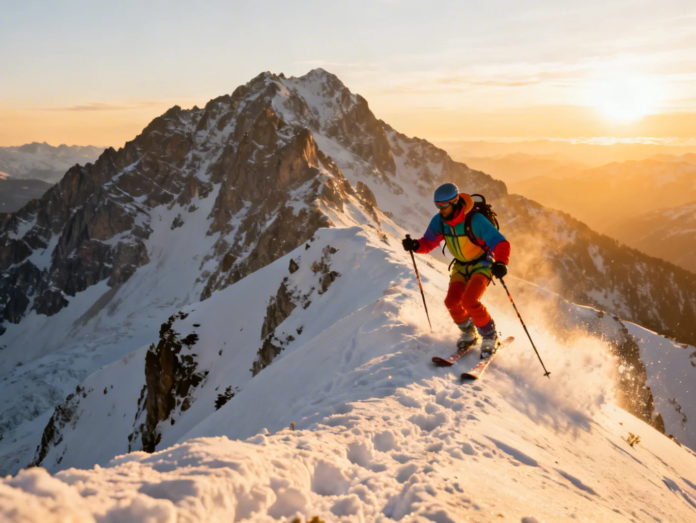 Ski de randonnée en haute montagne